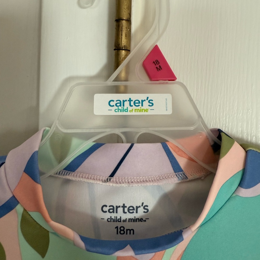 Carter's Colorful Floral Kids Rashguard - Picture 2 of 5